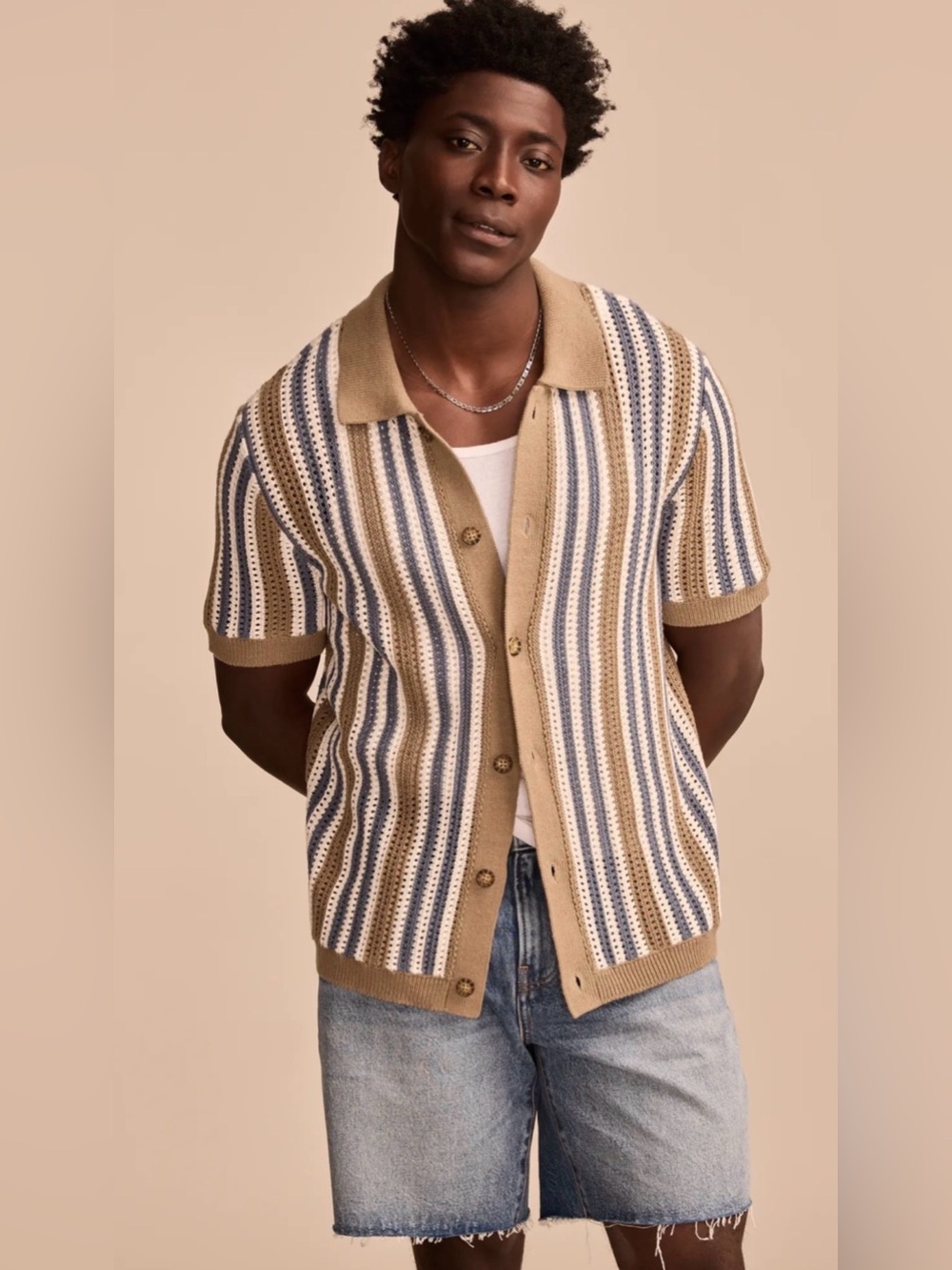 Lucky Brand Stripe Button Through Sweater
***NEW WITH TAGS***